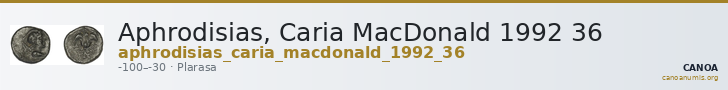 Aphrodisias, Caria MacDonald 1992 36 — CANOA