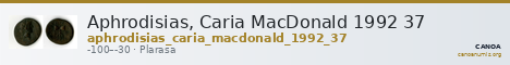 Aphrodisias, Caria MacDonald 1992 37 — CANOA