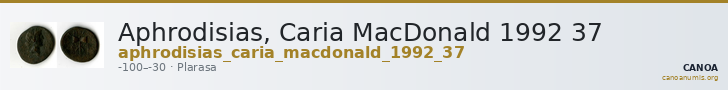 Aphrodisias, Caria MacDonald 1992 37 — CANOA