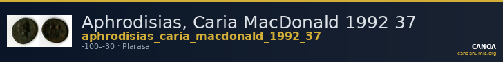 Aphrodisias, Caria MacDonald 1992 37 — CANOA
