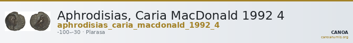 Aphrodisias, Caria MacDonald 1992 4 — CANOA