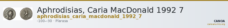 Aphrodisias, Caria MacDonald 1992 7 — CANOA