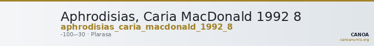 Aphrodisias, Caria MacDonald 1992 8 — CANOA