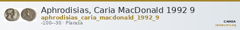 Aphrodisias, Caria MacDonald 1992 9 — CANOA