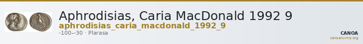 Aphrodisias, Caria MacDonald 1992 9 — CANOA
