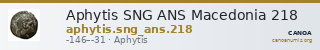 Aphytis SNG ANS Macedonia 218 — CANOA
