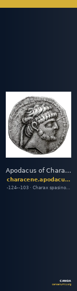 Apodacus of Characene Charax Spasinou BMC Characene pl. 54, 2 — CANOA