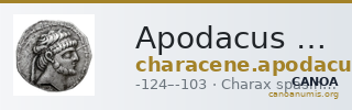 Apodacus of Characene Charax Spasinou BMC Characene pl. 54, 2 — CANOA