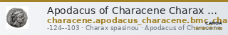 Apodacus of Characene Charax Spasinou BMC Characene pl. 54, 2 — CANOA
