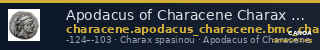 Apodacus of Characene Charax Spasinou BMC Characene pl. 54, 2 — CANOA