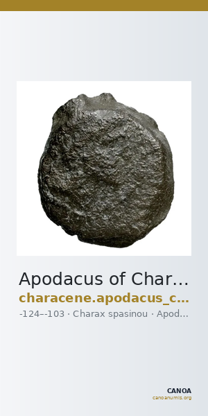 Apodacus of Characene Charax Spasinou Le Rider 1959 5 — CANOA