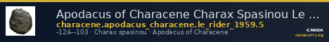 Apodacus of Characene Charax Spasinou Le Rider 1959 5 — CANOA