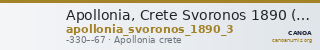 Apollonia, Crete Svoronos 1890 (1972) n° 4 — CANOA
