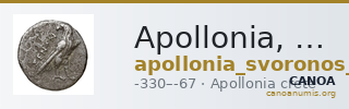 Apollonia, Crete Svoronos 1899 (article Addenda) Addenda, pl. 11, n° 6 — CANOA