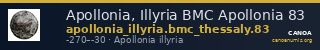 Apollonia, Illyria BMC Apollonia 83 — CANOA