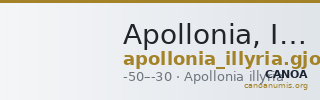 Apollonia, Illyria Gjongecaj and Picard 1995 Pl. I. 10 — CANOA