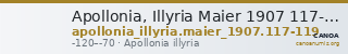 Apollonia, Illyria Maier 1907 117-119 — CANOA