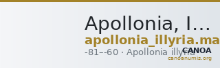 Apollonia, Illyria Maier 1907 120 — CANOA