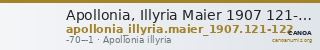 Apollonia, Illyria Maier 1907 121-122 — CANOA