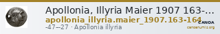 Apollonia, Illyria Maier 1907 163-164 — CANOA