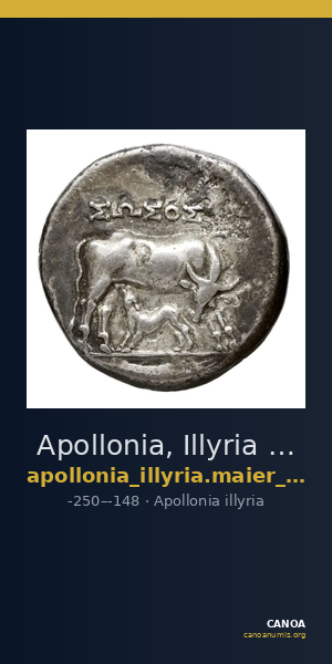 Apollonia, Illyria Maier 1907 9-105 — CANOA