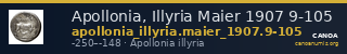 Apollonia, Illyria Maier 1907 9-105 — CANOA