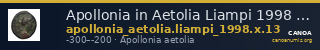 Apollonia in Aetolia Liampi 1998 X.13 — CANOA