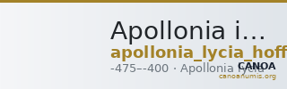 Apollonia in Lycia Hoff 2017 M289 — CANOA