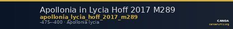 Apollonia in Lycia Hoff 2017 M289 — CANOA