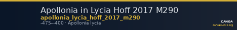 Apollonia in Lycia Hoff 2017 M290 — CANOA