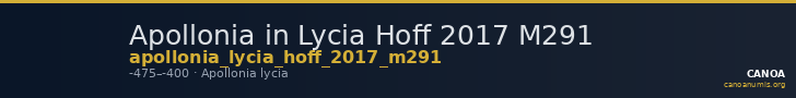 Apollonia in Lycia Hoff 2017 M291 — CANOA
