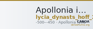 Apollonia in Lycia Hoff 2017 M59 — CANOA