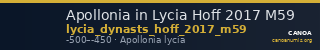 Apollonia in Lycia Hoff 2017 M59 — CANOA