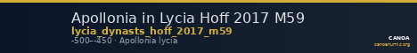 Apollonia in Lycia Hoff 2017 M59 — CANOA