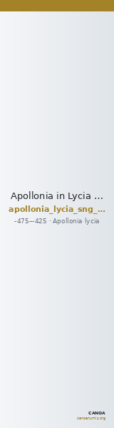 Apollonia in Lycia SNG Copenhagen Supplement 497 — CANOA