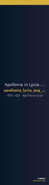 Apollonia in Lycia SNG Copenhagen Supplement 497 — CANOA