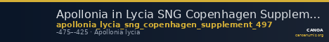 Apollonia in Lycia SNG Copenhagen Supplement 497 — CANOA