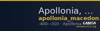 Apollonia, Macedon AMNG III.2 2 — CANOA