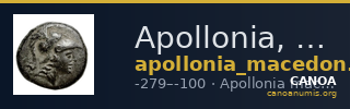 Apollonia, Macedon AMNG III.2 3 — CANOA