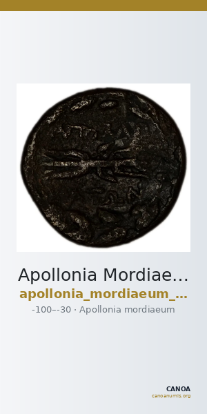 Apollonia Mordiaeum von Aulock 1979 1-7 — CANOA