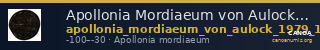 Apollonia Mordiaeum von Aulock 1979 1-7 — CANOA