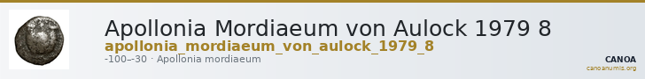 Apollonia Mordiaeum von Aulock 1979 8 — CANOA