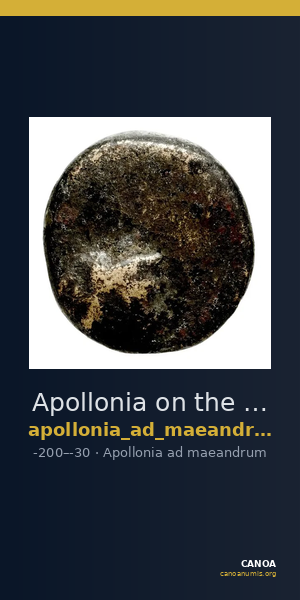 Apollonia on the Maeander Imhoof-Blumer 1901-2 p.188, 1 — CANOA