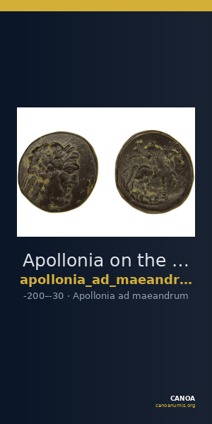 Apollonia on the Maeander Thonemann 2011 p. 47 n. 118, 1 — CANOA