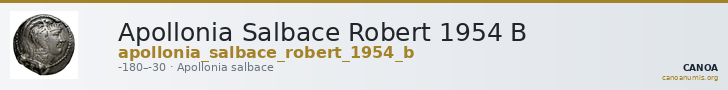 Apollonia Salbace Robert 1954 B — CANOA