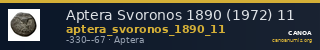 Aptera Svoronos 1890 (1972) 11 — CANOA