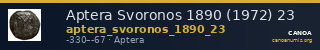 Aptera Svoronos 1890 (1972) 23 — CANOA