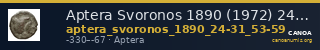 Aptera Svoronos 1890 (1972) 24-31, 53-59 — CANOA