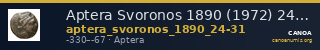 Aptera Svoronos 1890 (1972) 24-31 — CANOA