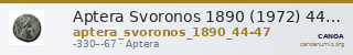 Aptera Svoronos 1890 (1972) 44-47 — CANOA